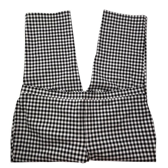Isaac Mizrahi Live Womens Plus 24W Gingham Stretch Elastic Waist Pull-On Pants - Picture 3 of 16